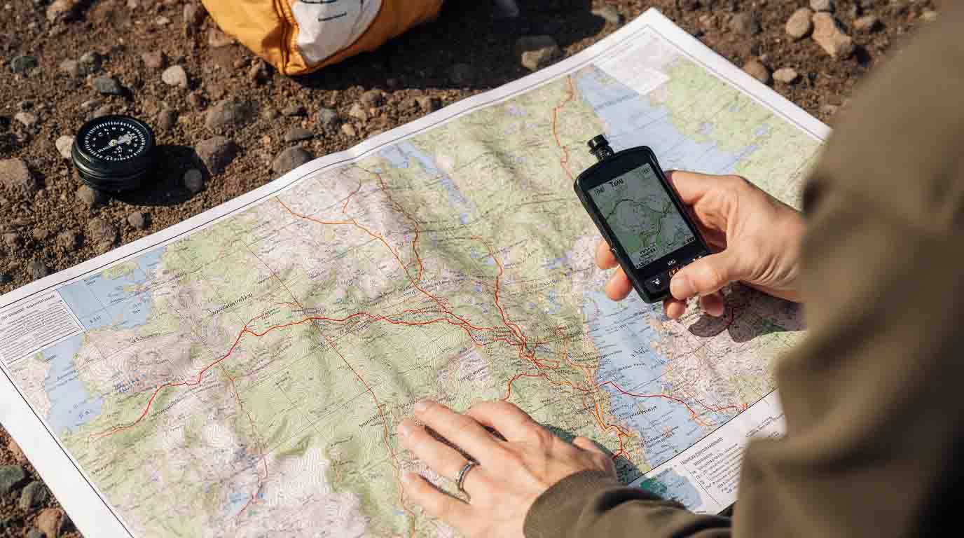 position GPS sur carte